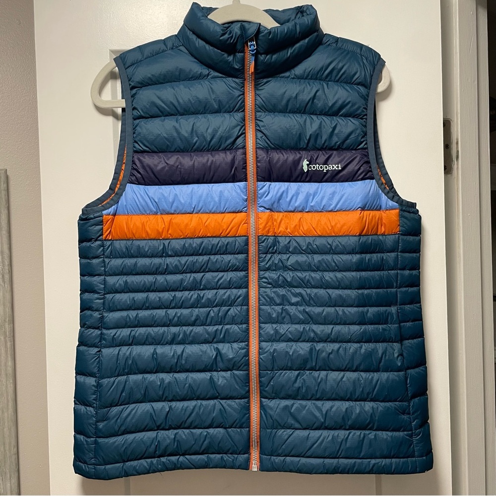 Cotopaxi Blue and Orange Puffer Vest